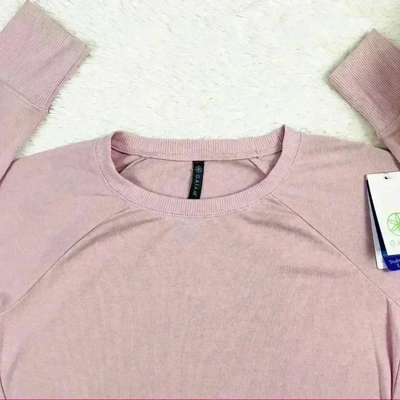 NWT Gaiam Mauve Studio To Street Easy Fit Soft Zip Yoga Top Size XS - Picture 2 of 11